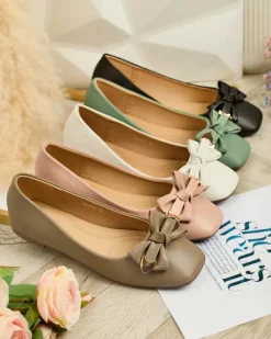 Buty Na Wielkie Wyjście|Baleriny Klasyczne^Royalfashion Baleriny damskie z kokardką Fittco czarny