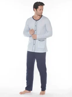 Piżamy^Royalfashion Bawełniana męska piżama