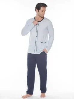 Piżamy^Royalfashion Bawełniana męska piżama