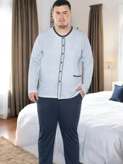 Plus Size|Piżamy^Royalfashion Bawełniana piżama męska PLUS SIZE