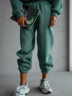 Komplety Damskie^Royalfashion Bawełniany damski komplet dresowy zielony