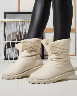 Śniegowce^Royalfashion Beżowe damskie buty a'la śniegowce Amirfu beżowy