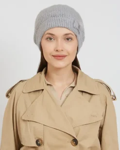 Czapki I Kapelusze^Royalfashion Beret damski Jasny szary