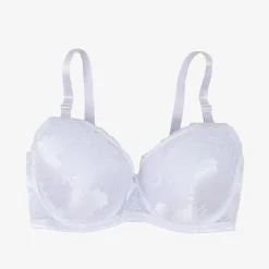 Codzienne^Royalfashion biustonosz z ozdobną koronką biały