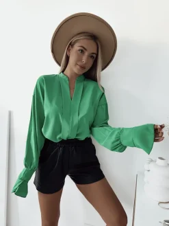 Bluzki / Koszule / Koszulki^Royalfashion Bluzka damska zielony