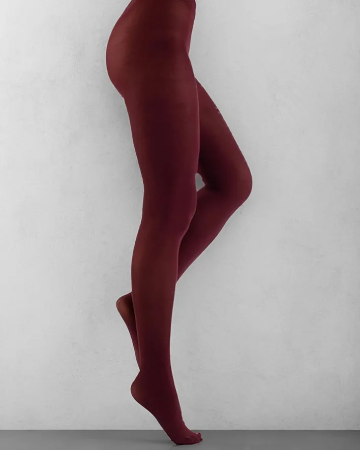 Rajstopy^Royalfashion Bordowe ciepłe rajstopy damskie 1200 DEN Bordowy