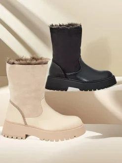 Botki Z Delikatnym Ociepleniem^Royalfashion Botki damskie Zolie czarny