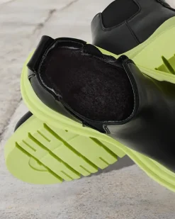 Botki Z Delikatnym Ociepleniem|Nowość^Royalfashion Botki damskie wsuwane Derri zielony