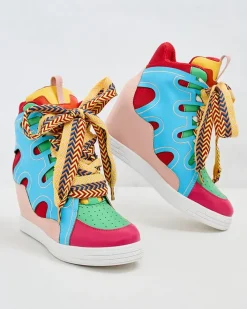 Botki Bez Ocieplenia|Botki Na Koturnie^Royalfashion botki na koturnie damskie Ropon Wielokolorowe