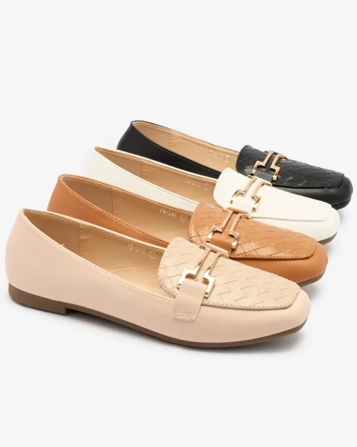 Półbuty|Mokasyny Na Płaskiej Podeszwie^Royalfashion owe damskie mokasyny Bulerol Camel