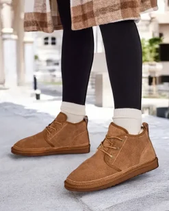 Śniegowce^Royalfashion Camelowe męskie buty a'la śniegowce Gavin brązowy