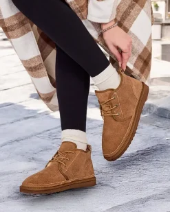 Śniegowce^Royalfashion Camelowe męskie buty a'la śniegowce Gavin brązowy