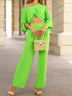 Komplety Damskie^Royalfashion Casualowy damski komplet zielony