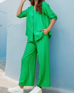 Komplety Damskie^Royalfashion Casualowy damski komplet zielony