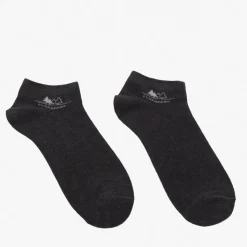 Skarpetki^Royalfashion Ciemnoszare męskie skarpetki stopki Ciemnoszary