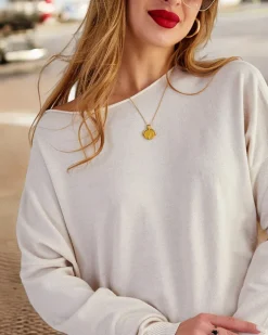 Swetry^Royalfashion Cienki damski sweterek Ecru