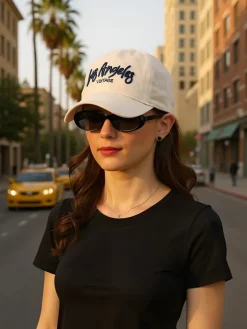 Czapki|Czapki I Kapelusze^Royalfashion Czapka z Daszkiem Unisex Los Angeles beżowy