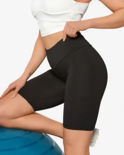 Krótkie Spodenki|Legginsy / Tregginsy^Royalfashion Czarne damskie legginsy kolarki czarny