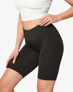 Krótkie Spodenki|Legginsy / Tregginsy^Royalfashion Czarne damskie legginsy kolarki czarny