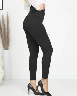 Legginsy / Tregginsy|Plus Size^Royalfashion Czarne damskie legginsy PLUS SIZE