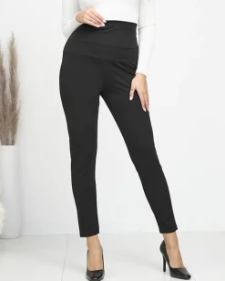 Legginsy / Tregginsy|Plus Size^Royalfashion Czarne damskie legginsy PLUS SIZE