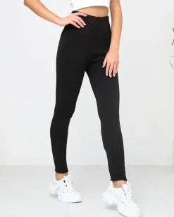 Legginsy / Tregginsy|Plus Size^Royalfashion Czarne klasyczne damskie ocieplane legginsy PLUS SIZE