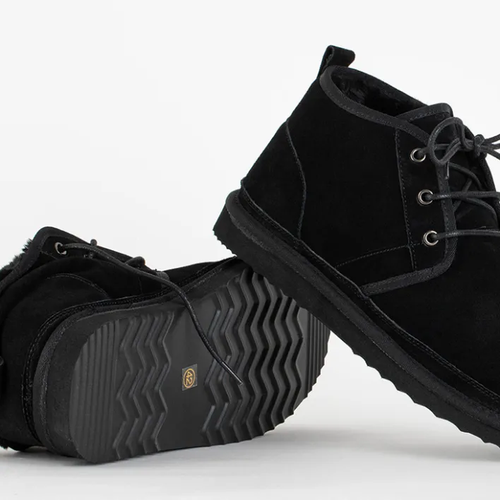 Śniegowce^Royalfashion Czarne męskie buty a'la śniegowce Gavin czarny