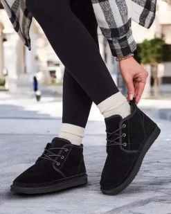 Śniegowce^Royalfashion Czarne męskie buty a'la śniegowce Gavin czarny