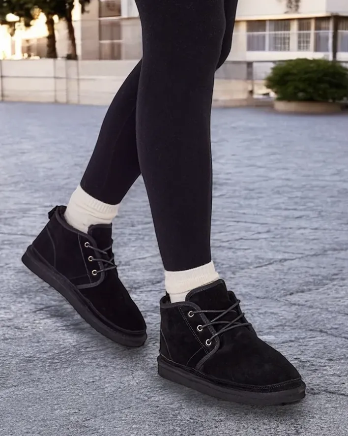 Śniegowce^Royalfashion Czarne męskie buty a'la śniegowce Gavin czarny