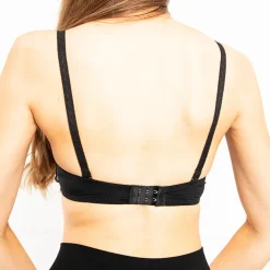 Codzienne^Royalfashion Czarno - czerwony damski biustonosz koronkowy czarny