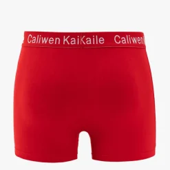 Majtki^Royalfashion Czerwone świąteczne bokserki męskie