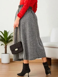 Spódnice^Royalfashion Damska spódnica midi zielony