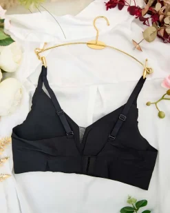 Codzienne^Royalfashion Damski biustonosz bezszwowy czarny