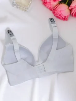 Sportowe^Royalfashion Damski sportowy biustonosz usztywniany Active Chic biały