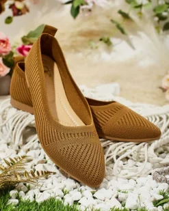 Baleriny Klasyczne^Royalfashion Damskie baleriny Xamini Camel