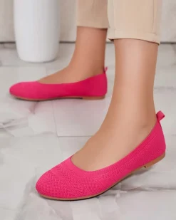 Baleriny Klasyczne^Royalfashion Damskie baleriny Salin różowy