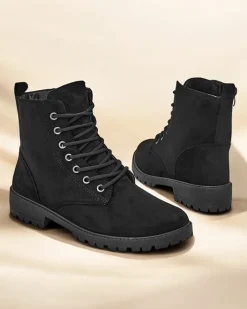 Workery|Botki Z Delikatnym Ociepleniem^Royalfashion Damskie botki workery Erino czarny