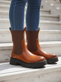 Botki Z Delikatnym Ociepleniem|Botki Na Platformie^Royalfashion Damskie botki Masolina