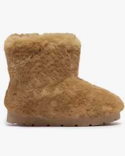 Śniegowce^Royalfashion Damskie buty a'la śniegowce w kolorze owym Ottola Camel