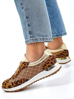 Sportowe|Sneakersy^Royalfashion Damskie buty sportowe Diurra brązowy