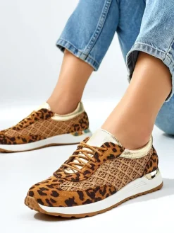 Sportowe|Sneakersy^Royalfashion Damskie buty sportowe Diurra brązowy