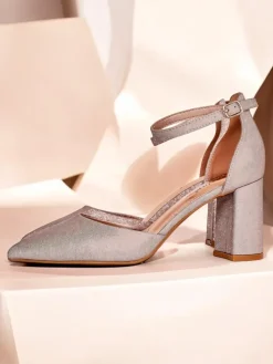 Buty Na Wielkie Wyjście^Royalfashion Damskie czółenka z brokatem Noratt różowy