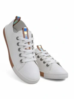 Trampki^Royalfashion Damskie eko skórzane trampki Tarene różowy