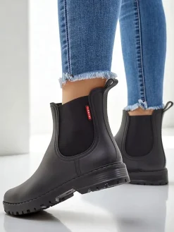 Kalosze Matowe^Royalfashion Damskie kalosze Asiila czarny