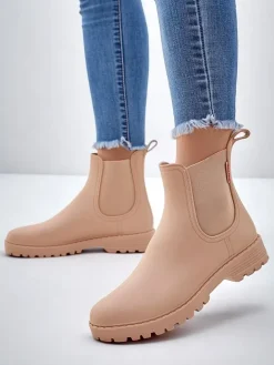 Kalosze Matowe^Royalfashion Damskie kalosze Asiila beżowy