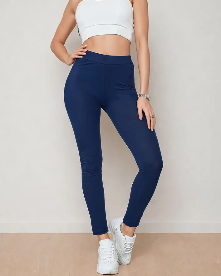 Legginsy / Tregginsy^Royalfashion Damskie legginsy Granatowy