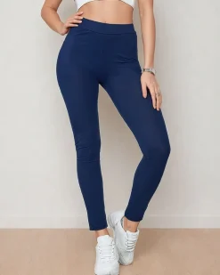 Legginsy / Tregginsy^Royalfashion Damskie legginsy Granatowy