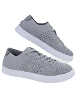 Bieganie, Ćwiczenia I Trening^Royalfashion Damskie materiałowe buty sportowe Norbiese Jasny szary