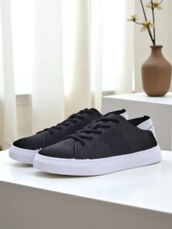 Bieganie, Ćwiczenia I Trening^Royalfashion Damskie materiałowe buty sportowe Esellaf czarny