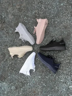 Bieganie, Ćwiczenia I Trening^Royalfashion Damskie materiałowe buty sportowe Rinsel Granatowy